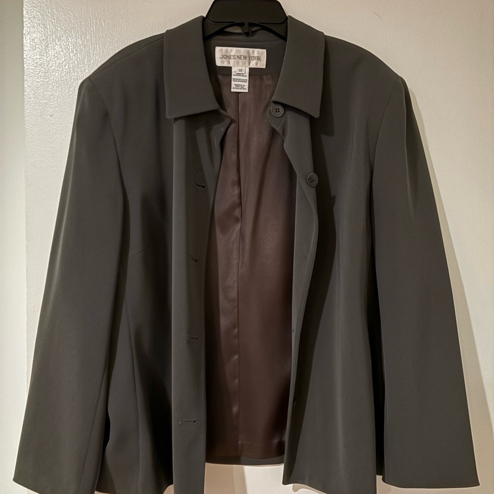 Jones New York Women's Gray blazer
